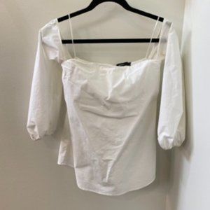 Beautiful off the shoulder white blouse